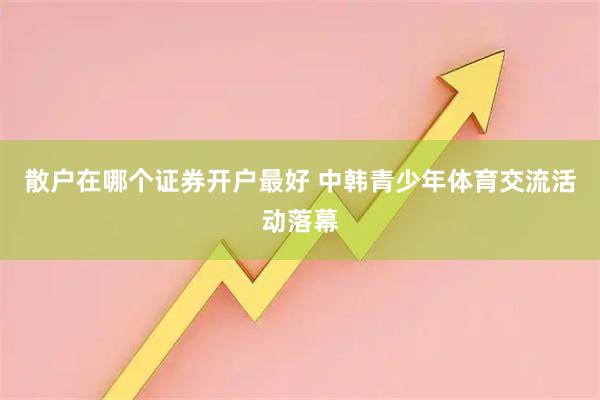 散户在哪个证券开户最好 中韩青少年体育交流活动落幕